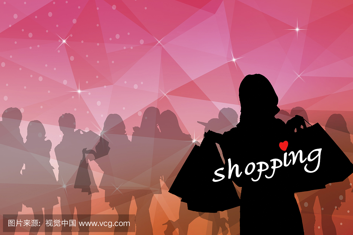 光棍节,购物,剪影