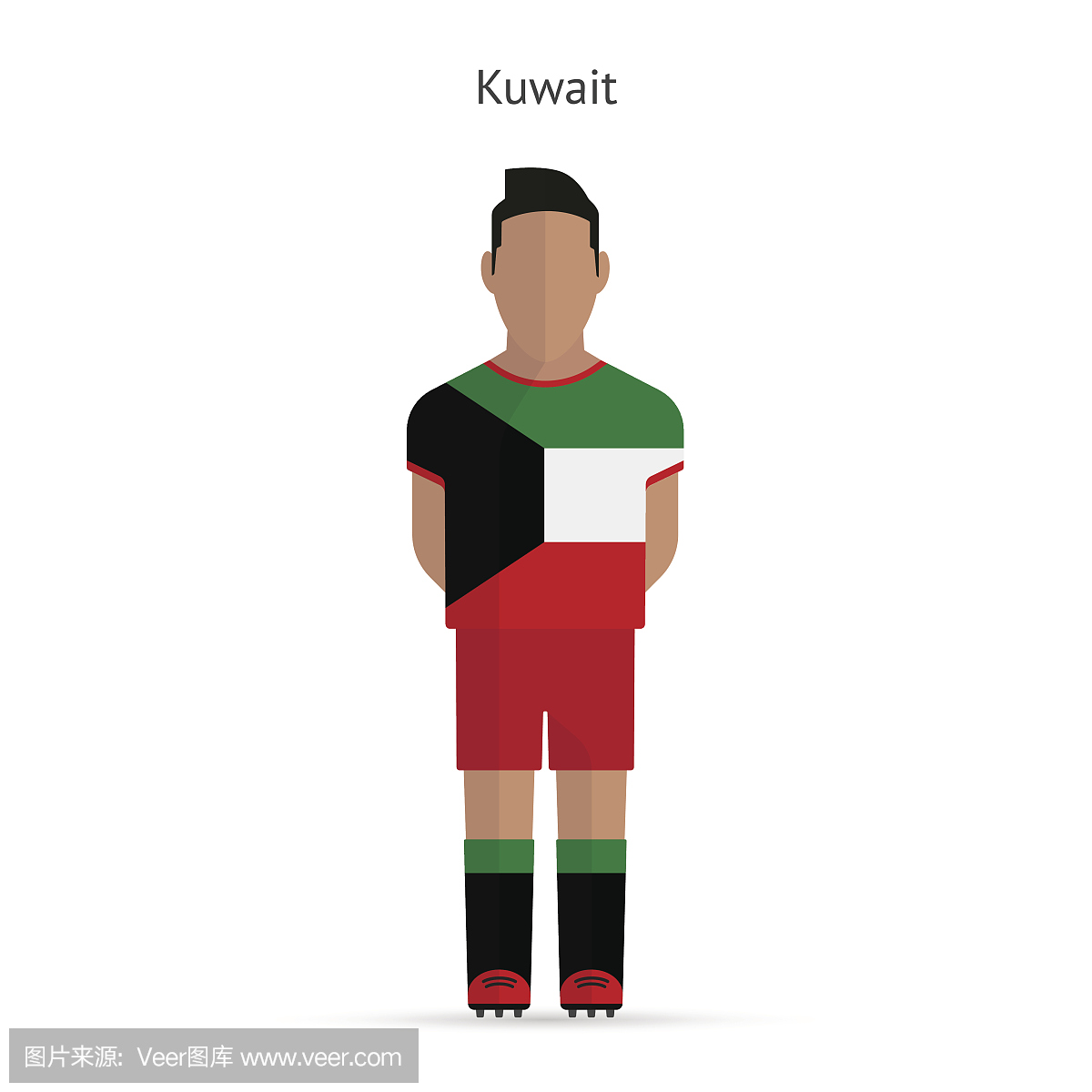 科威特足球运动员。足球制服