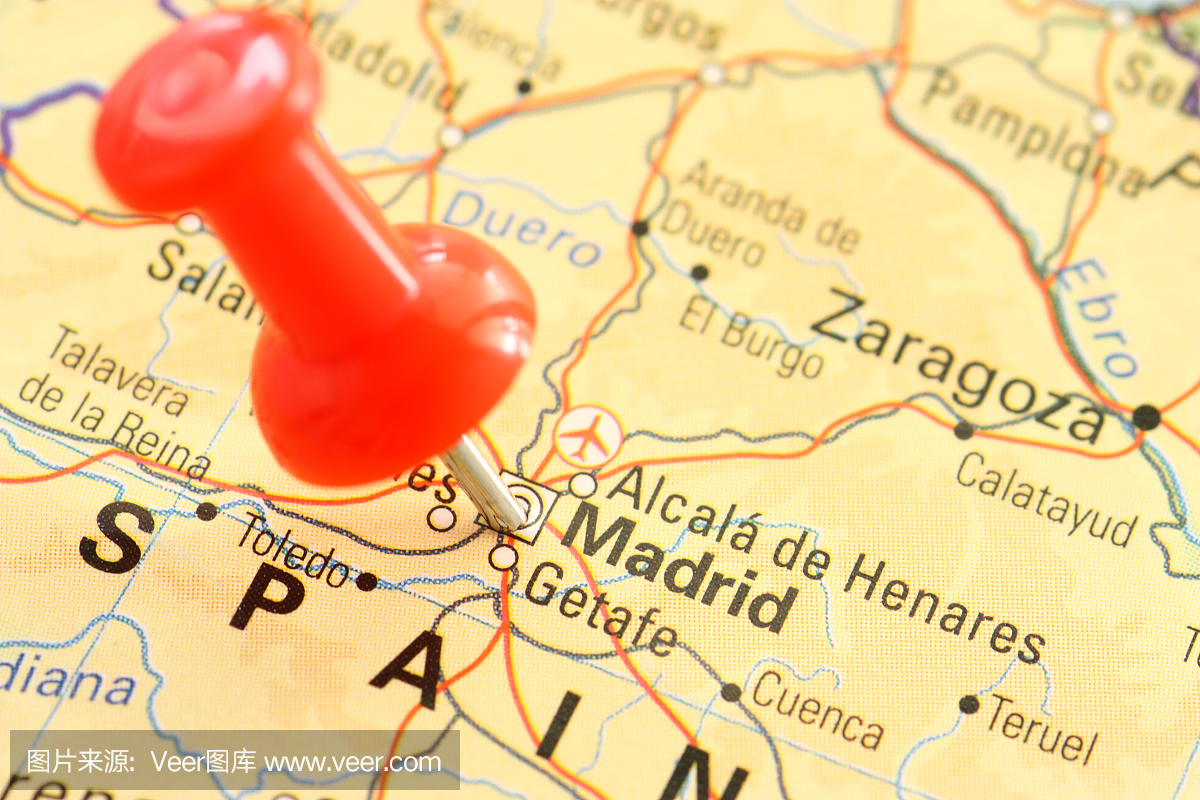 Thumbtack在马德里地图
