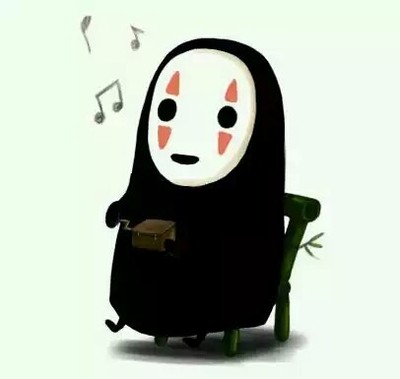 千与千寻无脸男手绘