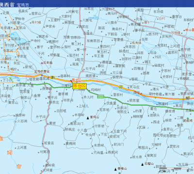 宝鸡陈仓区地图