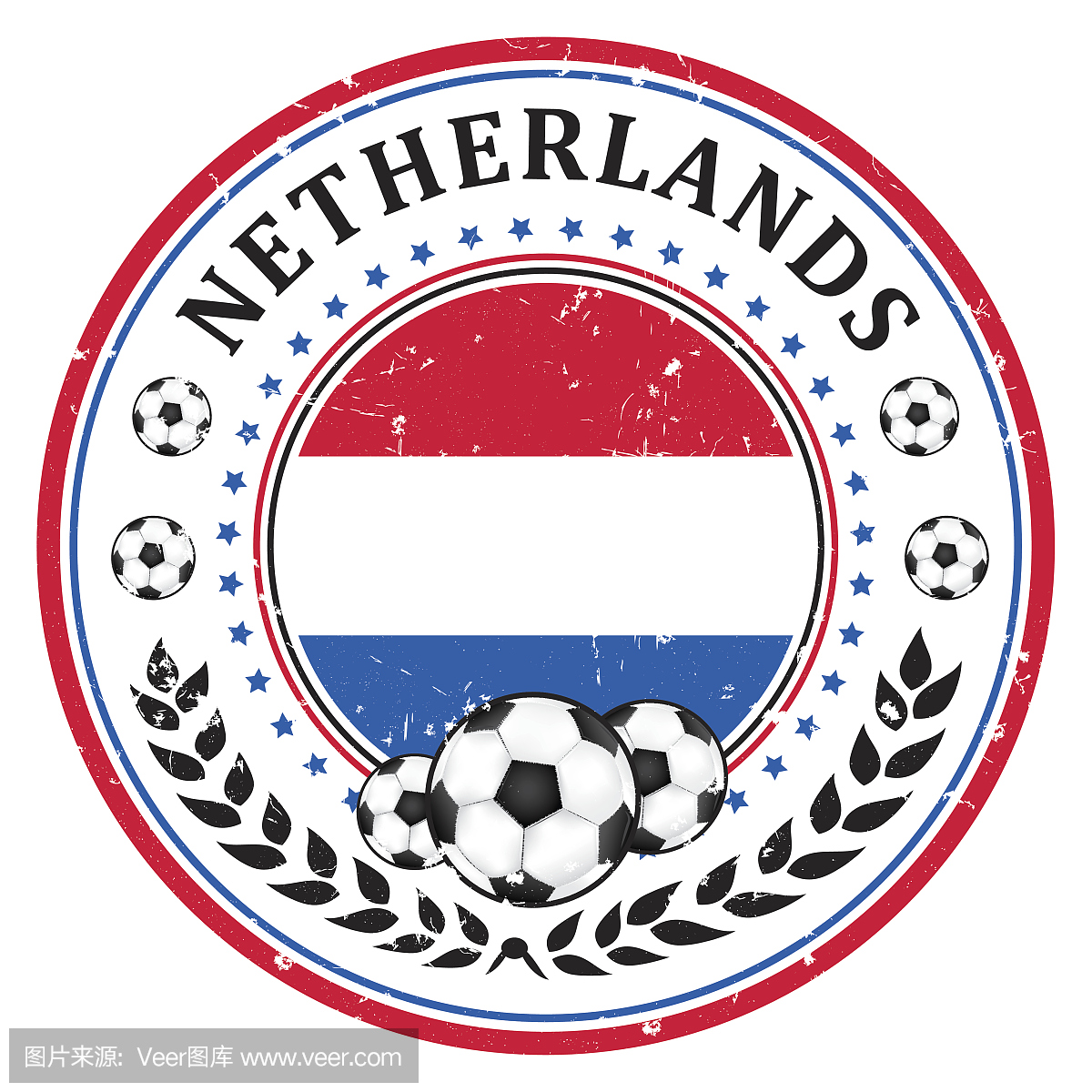 荷兰足球队邮票打印
