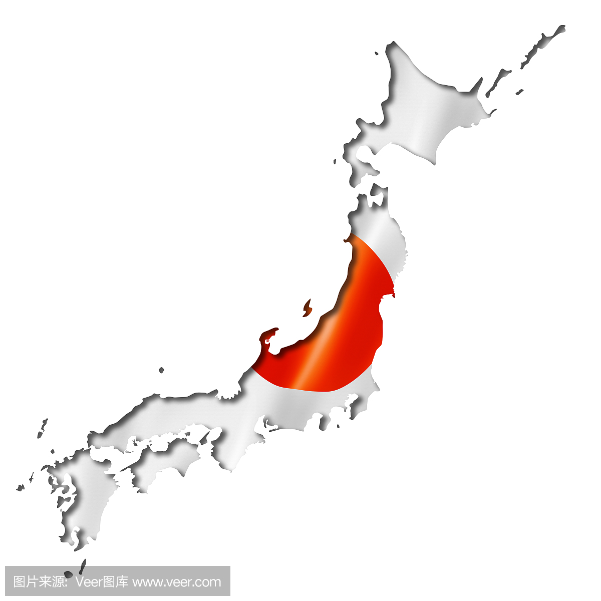 日本国旗地图