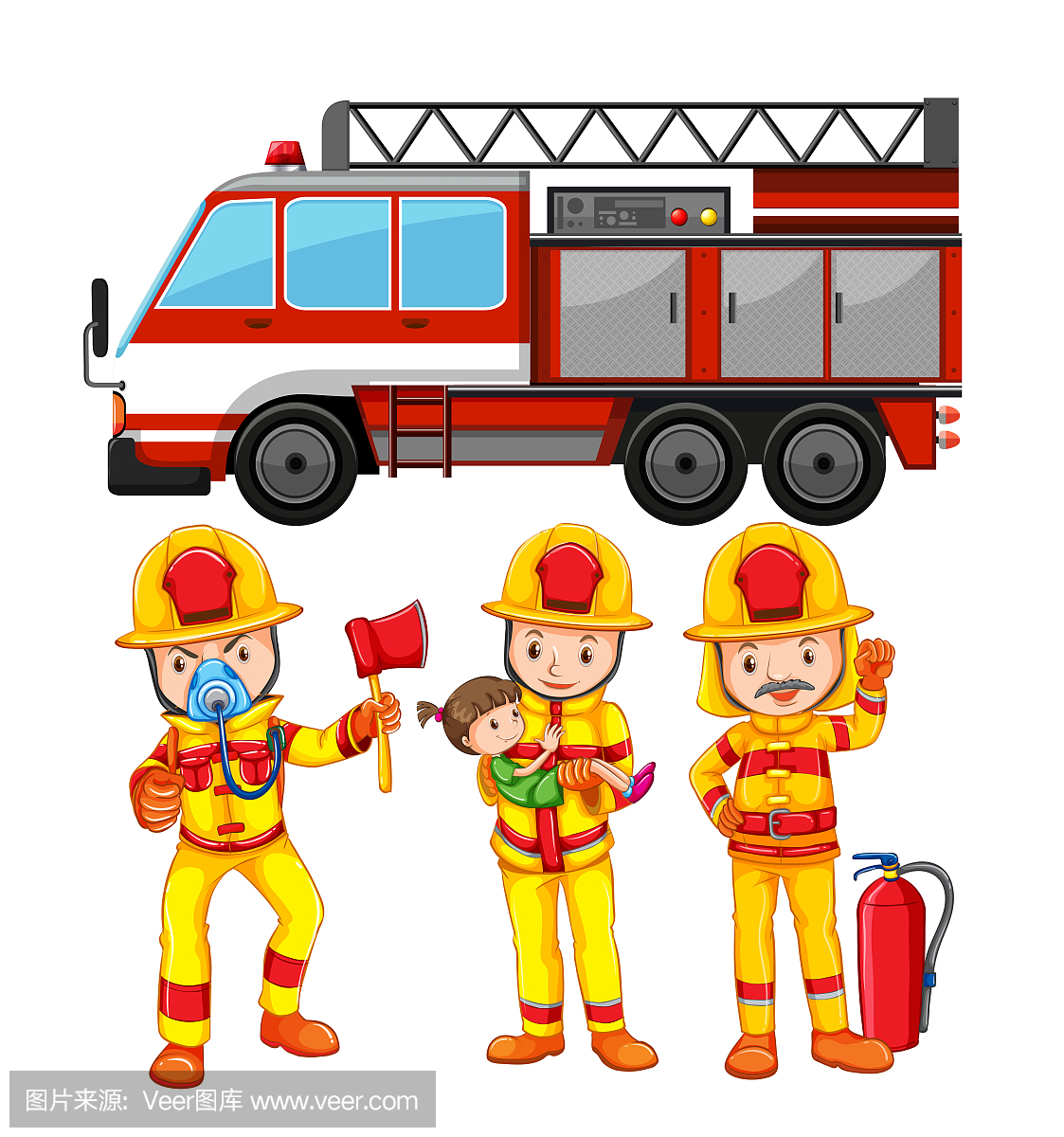 卡车,玩具,消防车,儿童