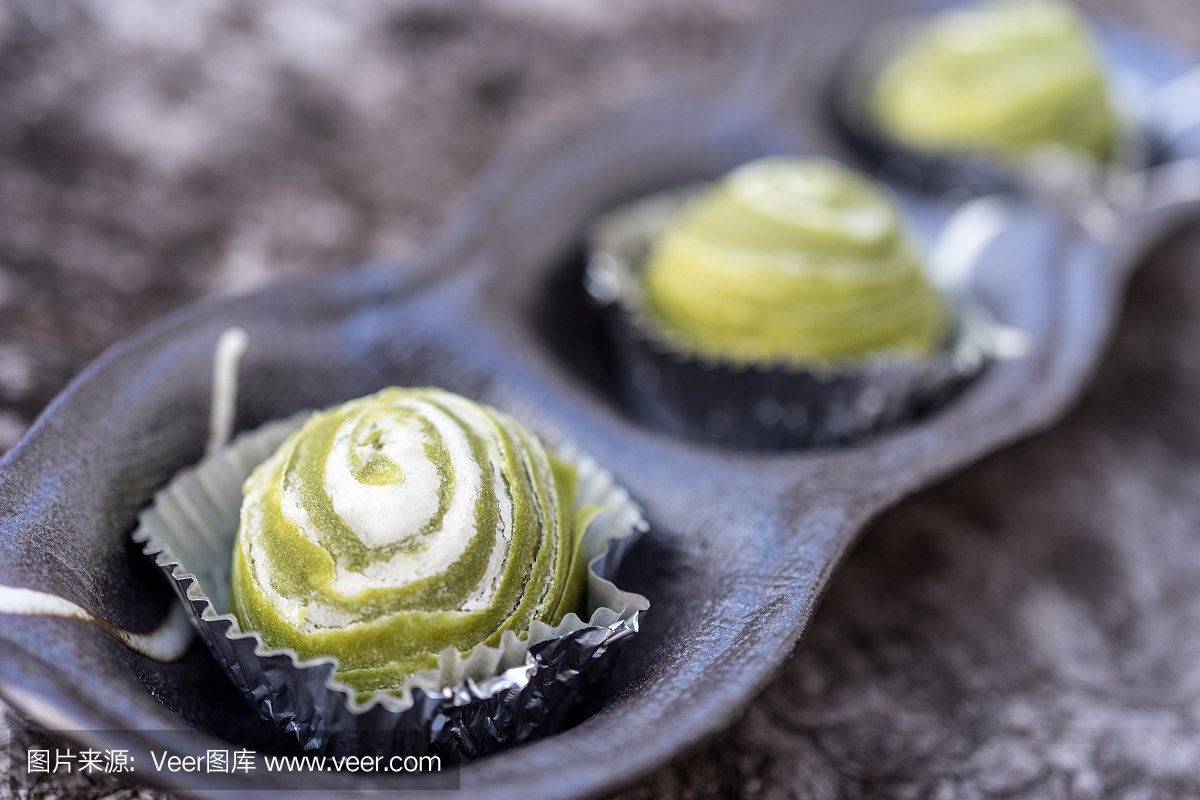 抹茶大福麻薯日本甜点