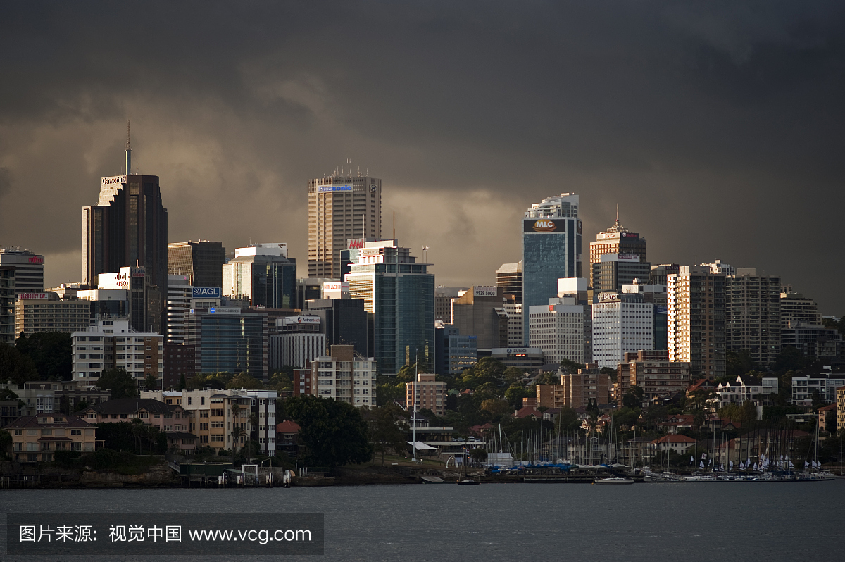 北悉尼CBD天际线,悉尼,新南威尔士州,澳大利亚