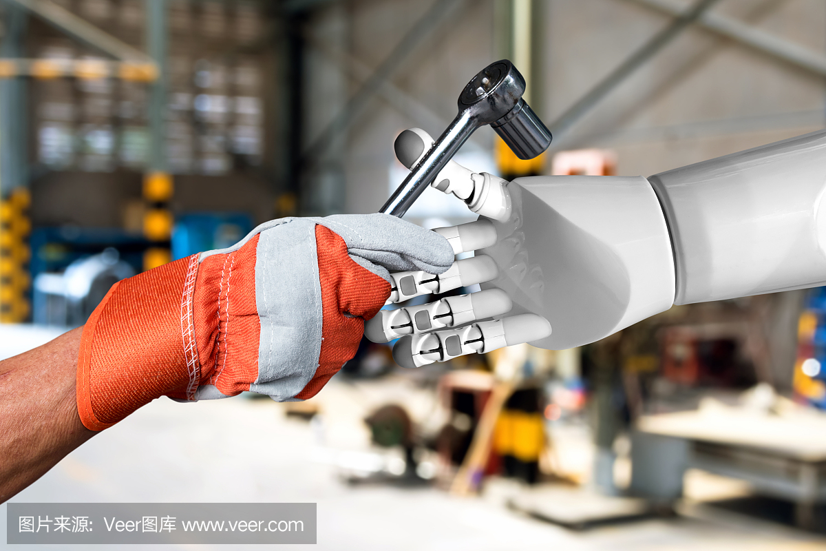 能工厂4.0技术中的人工智能(AI)顾问或机器人顾