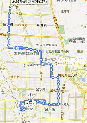 郑州2路车公交路线图