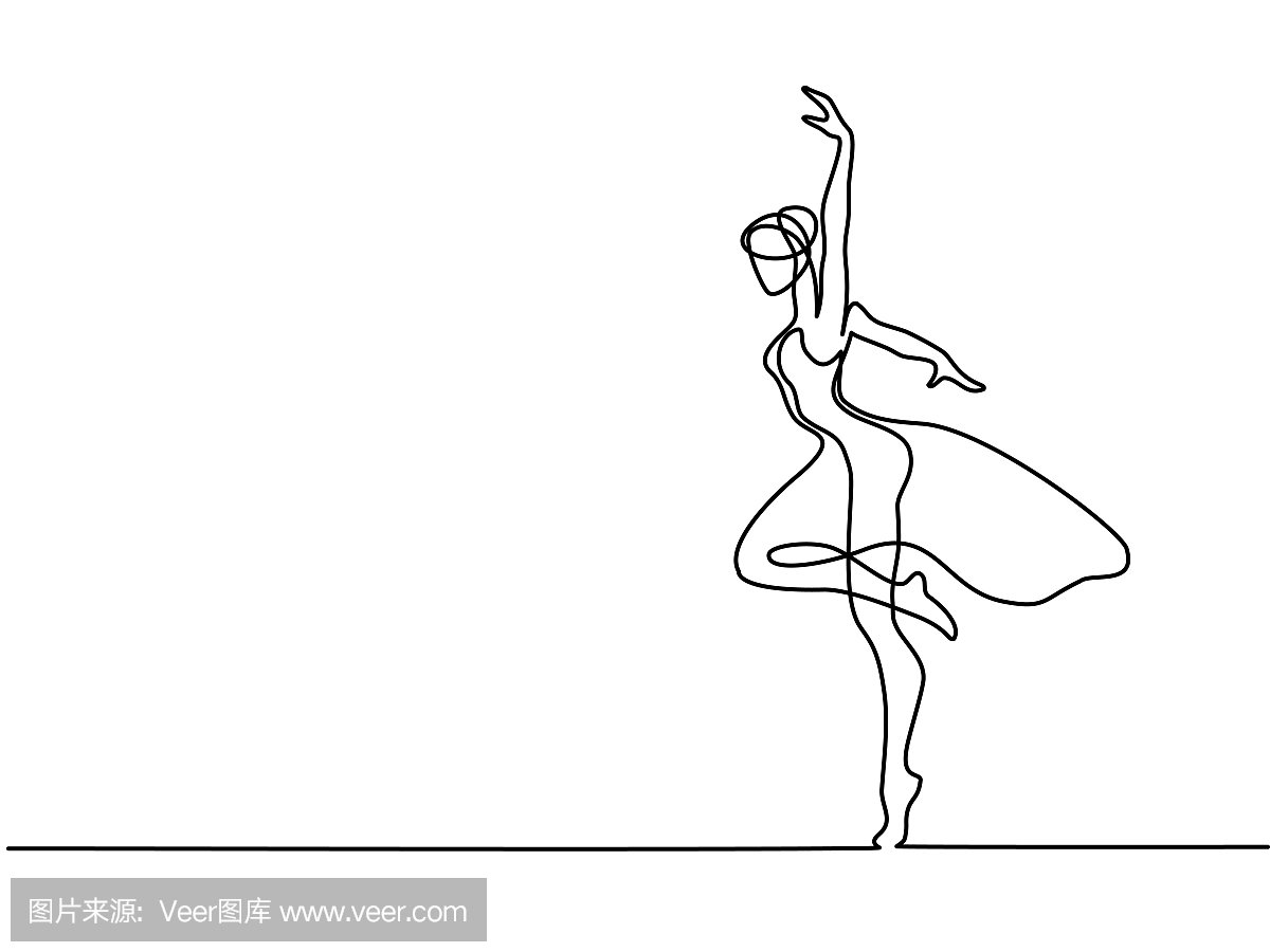 跳舞的女生简笔画 跳舞的女生的简笔画_简笔画-绘画者图库