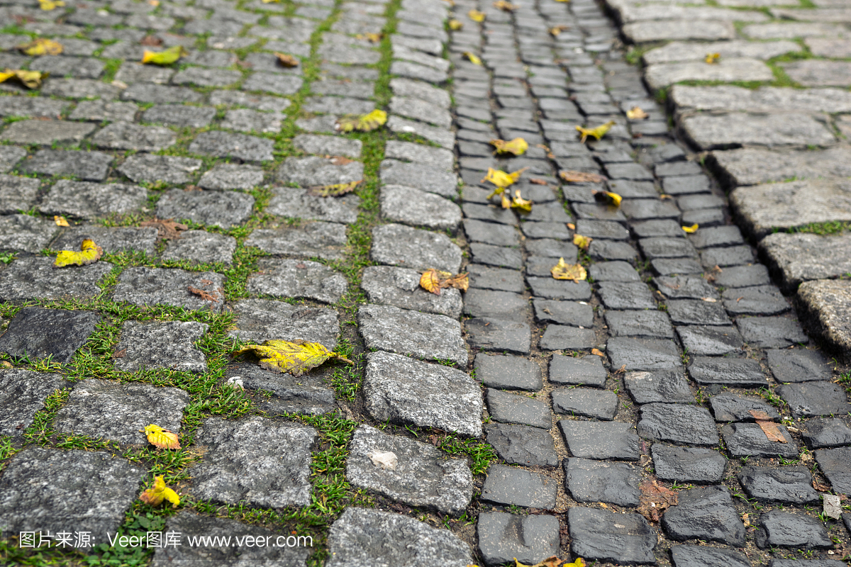 路面纹理在奥斯坦德,比利时