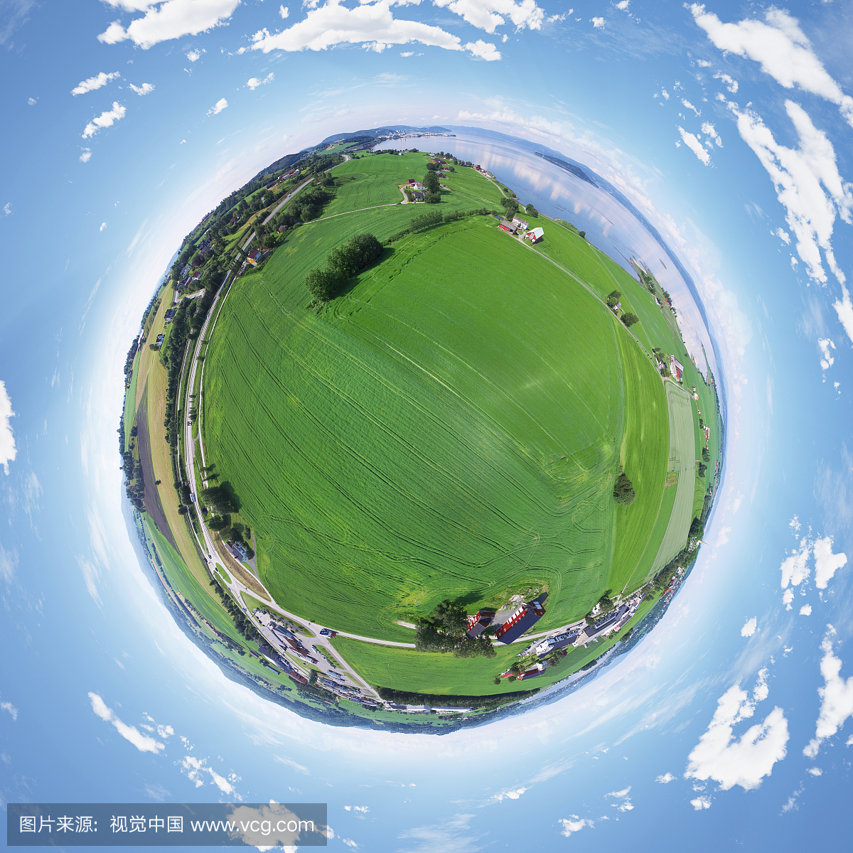360°照片Alstadhaugbukta,挪威