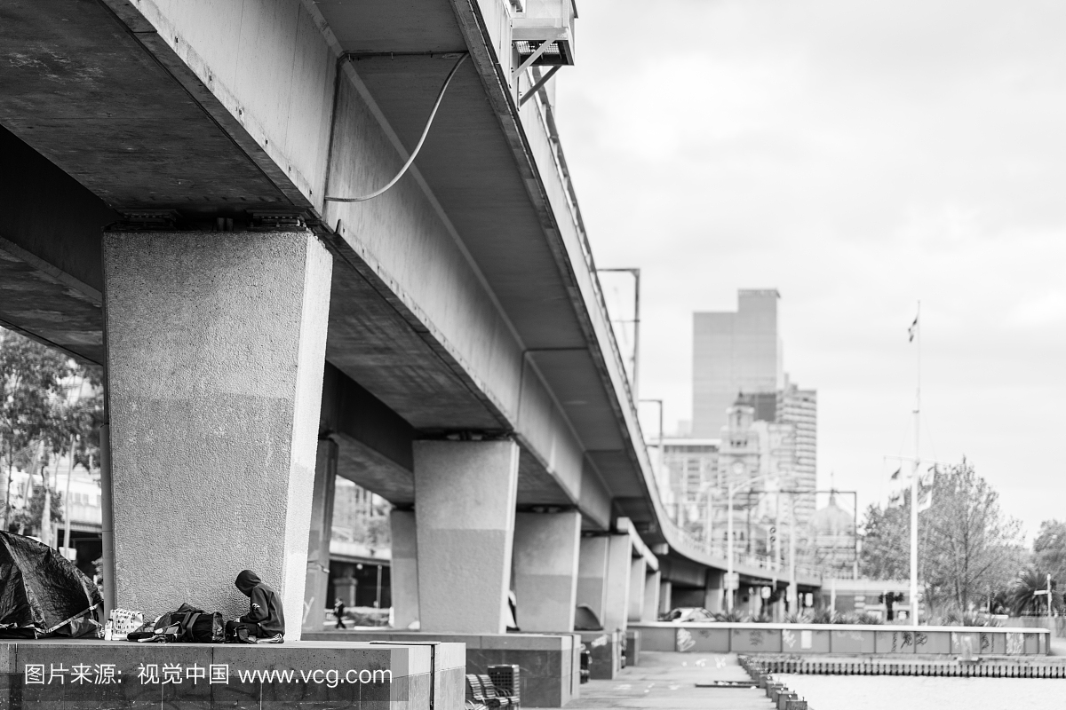 无家可归在墨尔本,澳大利亚