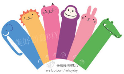 小学生简单又漂亮的手工书签图片大全(2)