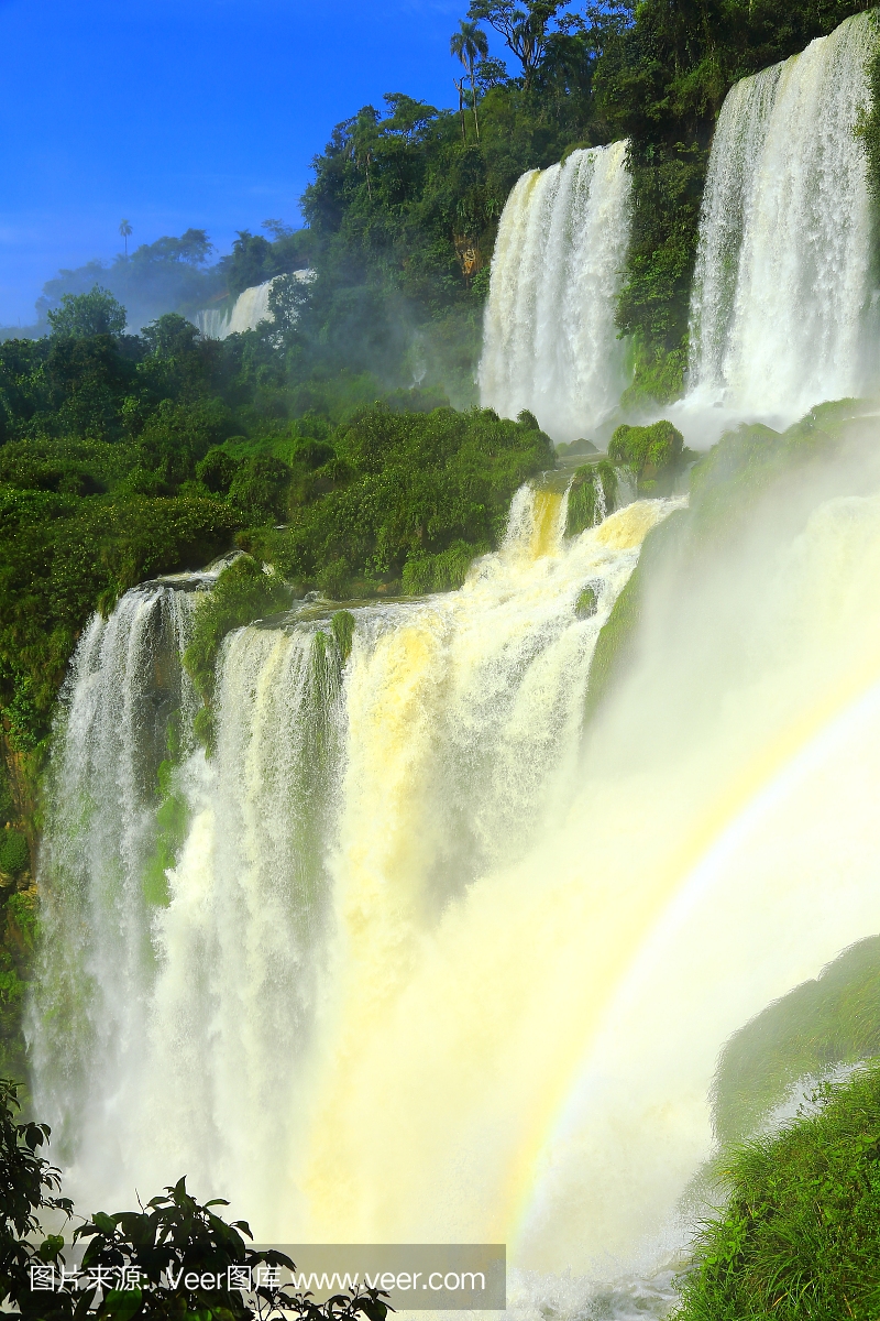 伊瓜苏瀑布彩虹 - 瀑布在巴西\/阿根廷
