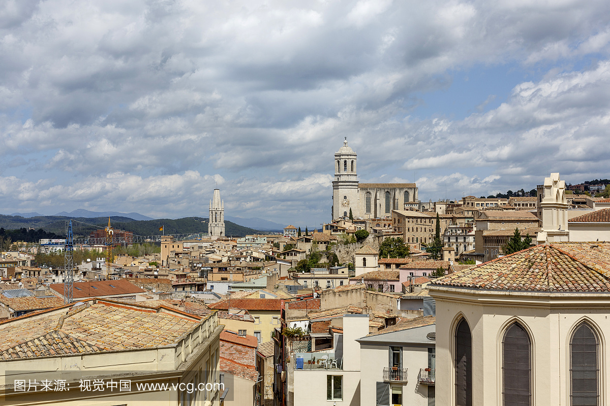 建筑结构,赫罗纳省,古城,户外