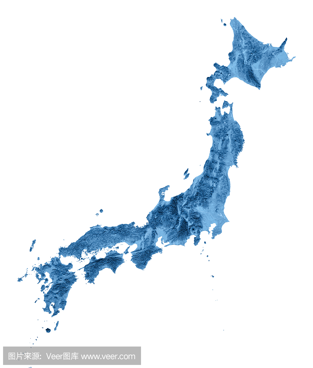 日本地形图孤立
