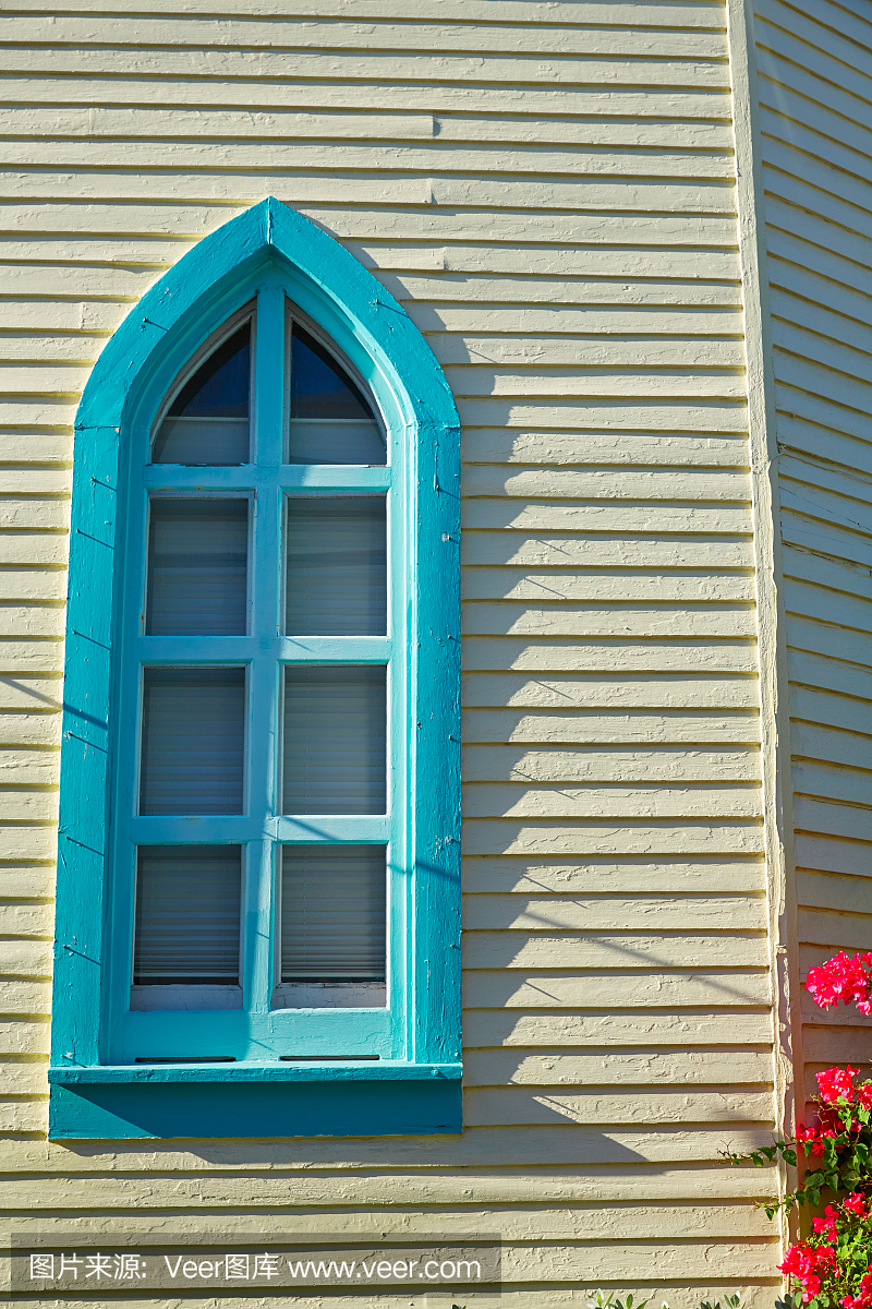 Key west downtown street houses in Florida