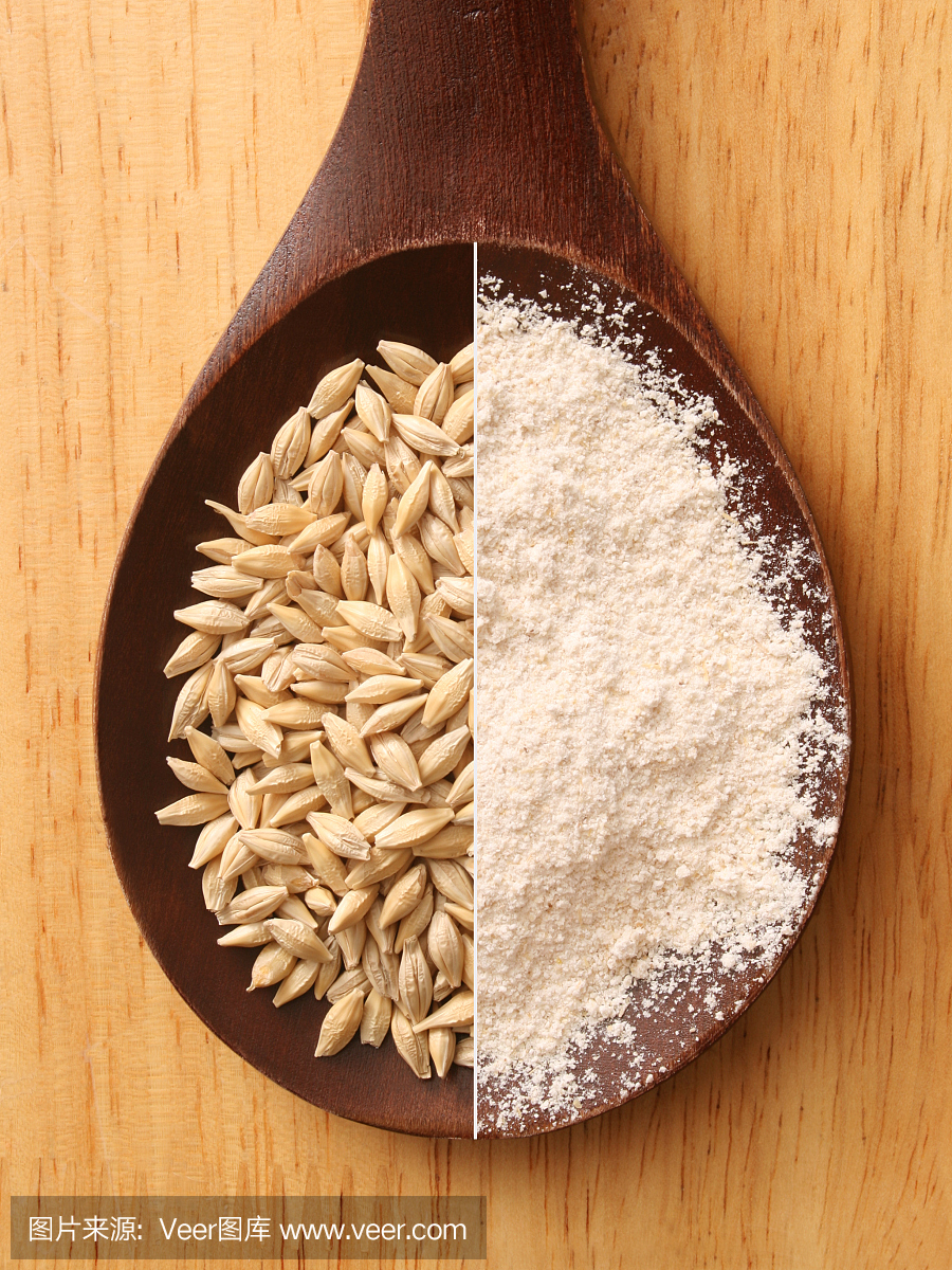大麦籽粒和面粉成分