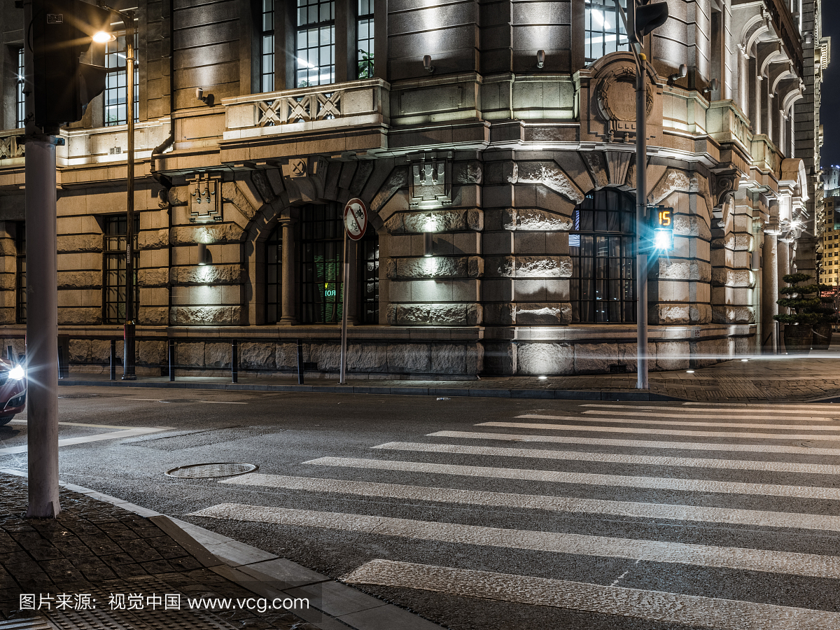 汽车广告背景图-上海外滩建筑背景