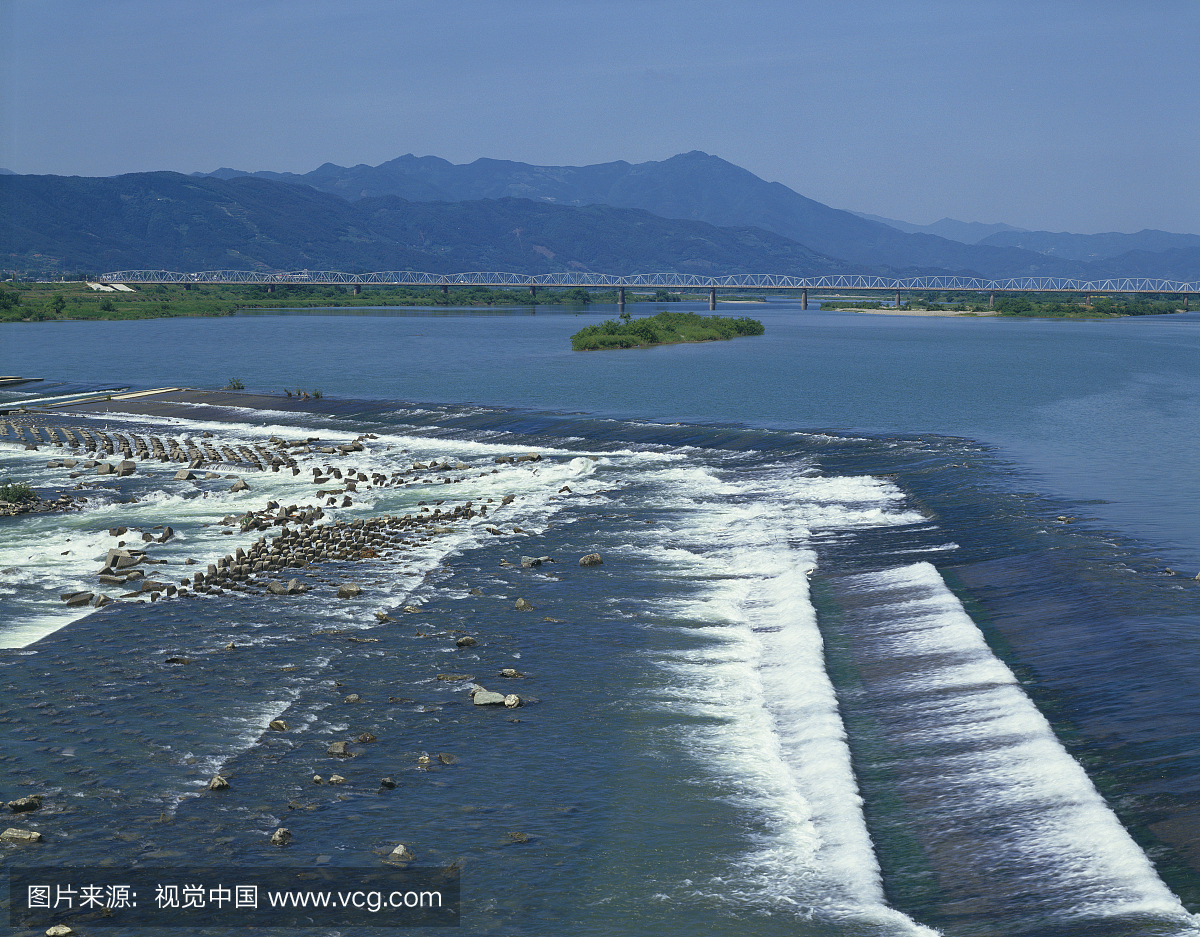 A Floodgate on the Yoshino River, Ishii-Machi, 