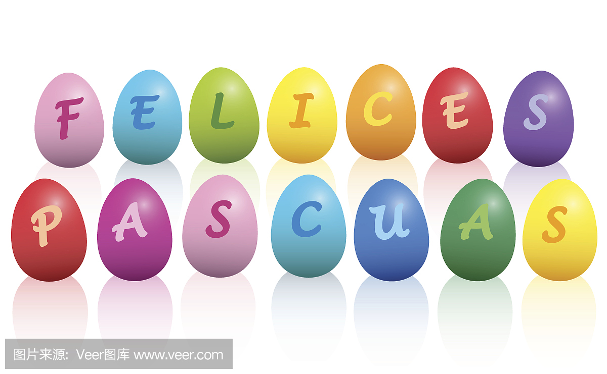 Felices Pascuas西班牙语复活节快乐