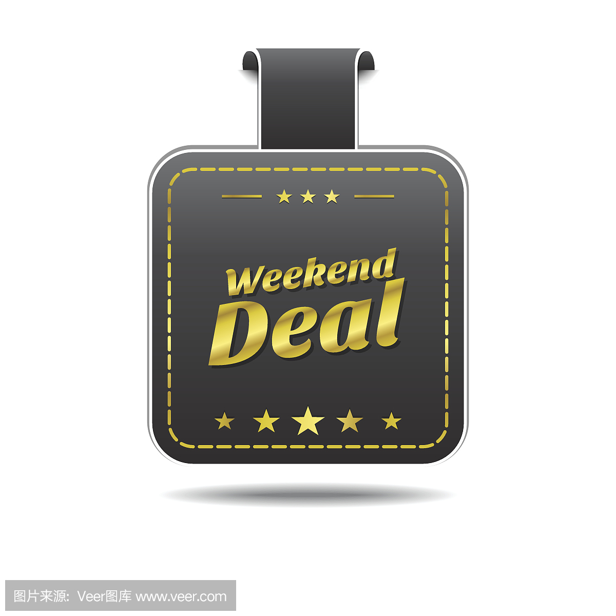 周末交易黄金矢量图标设计