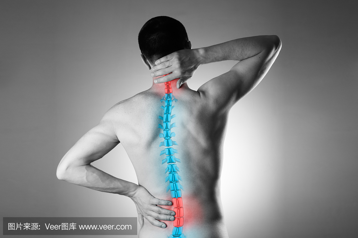 脊椎疼痛,腰酸背痛,背部和颈部受伤