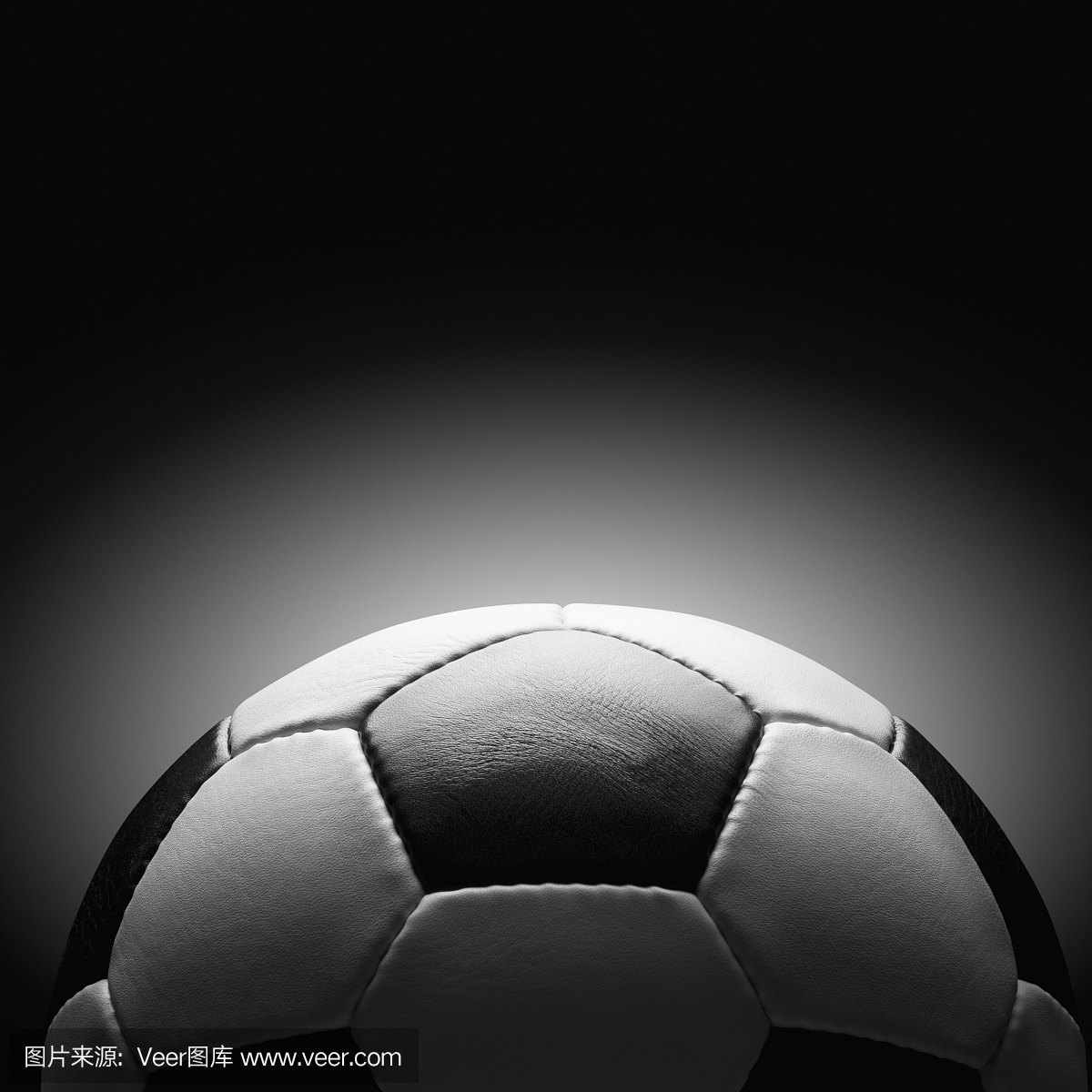 黑色和白色皮革足球