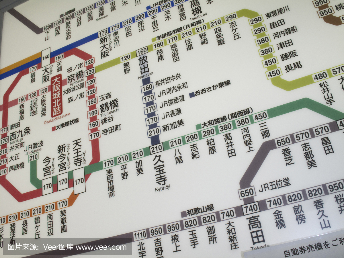 JR西日本线路线图