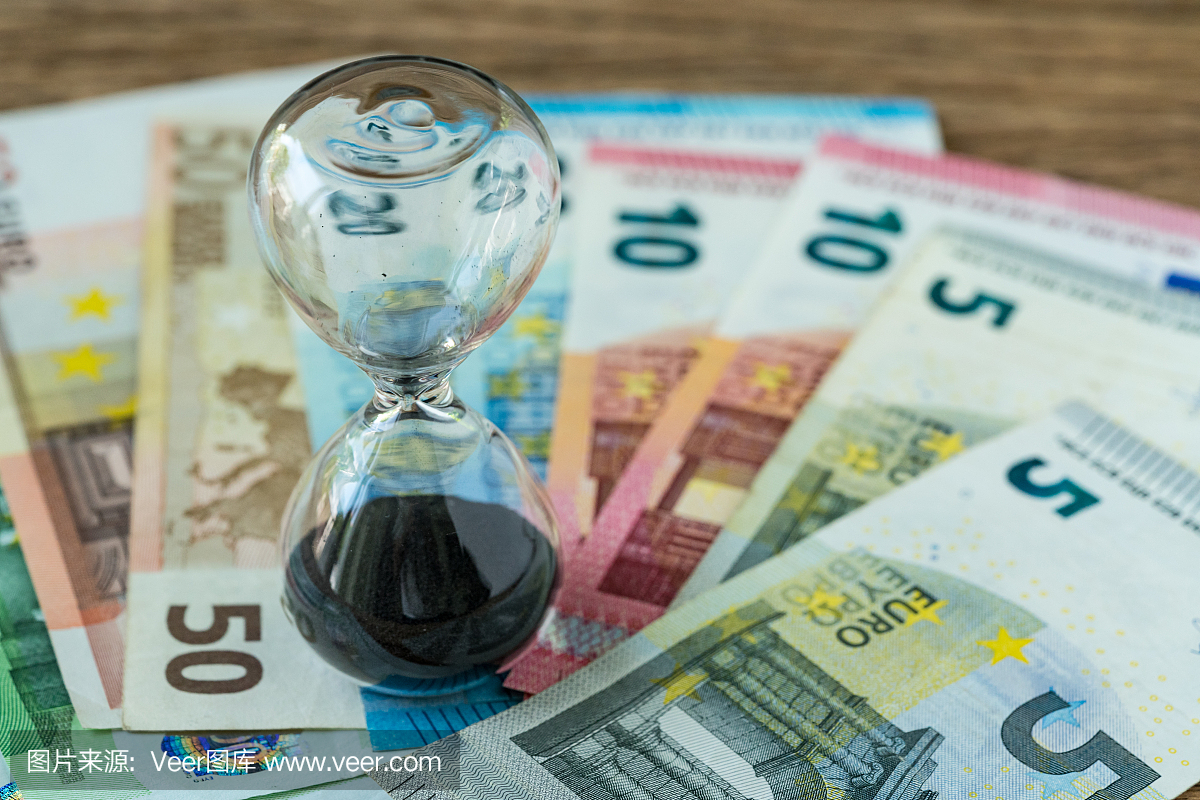 业务时间倒计时或长期投资概念作为滴漏或sa