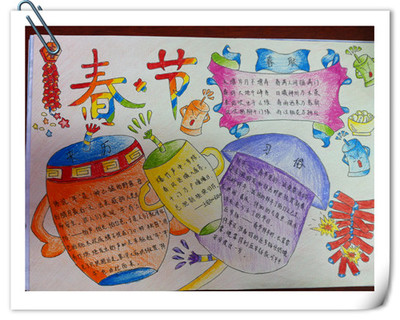 中国传统节日进校园手抄报图片