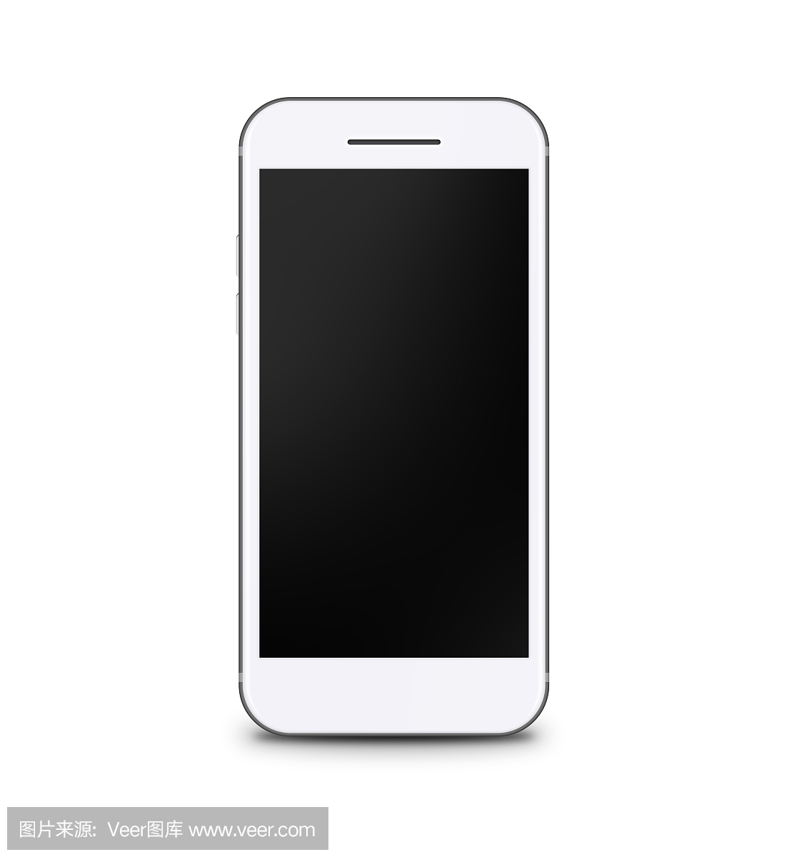 灰色和白色触摸屏智能手机黑色屏幕