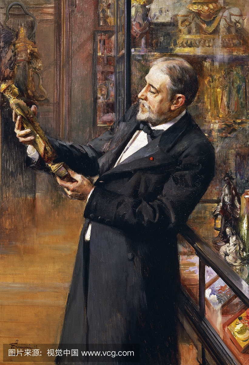 Emile Guimet的肖像(里昂,1836年,苏黎世,1918