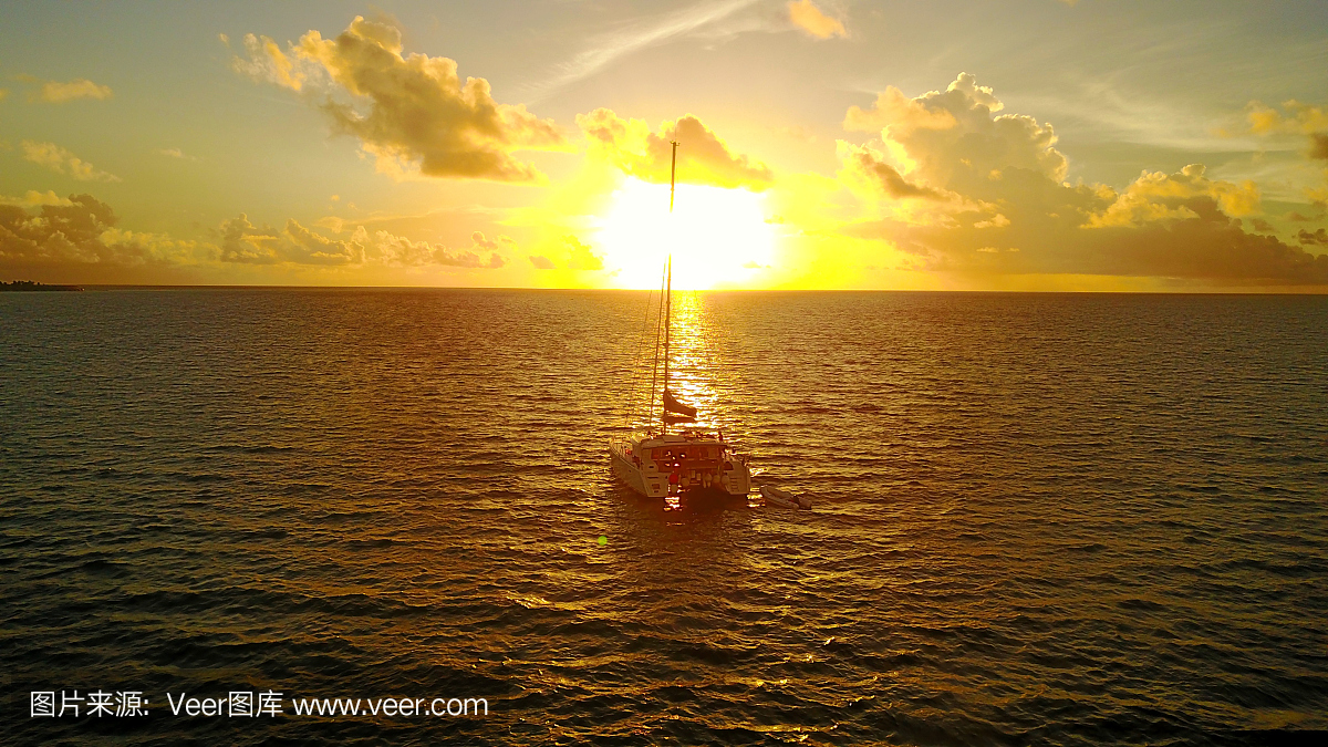 v00035 Aerial flying drone view of sunset sunris