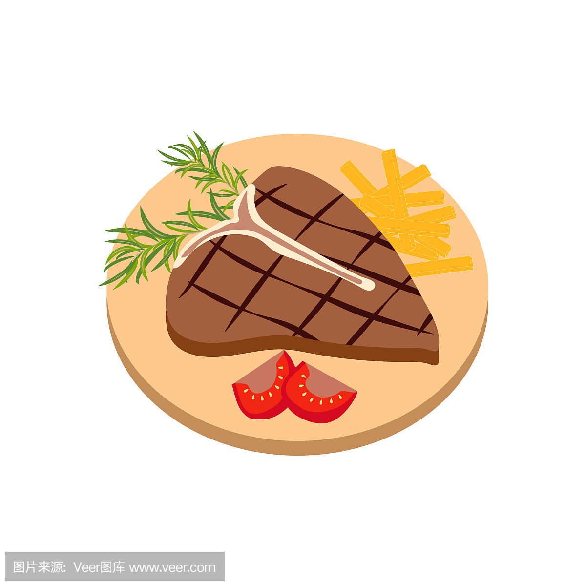 格子烤肉,绘画插图,符号,膳食