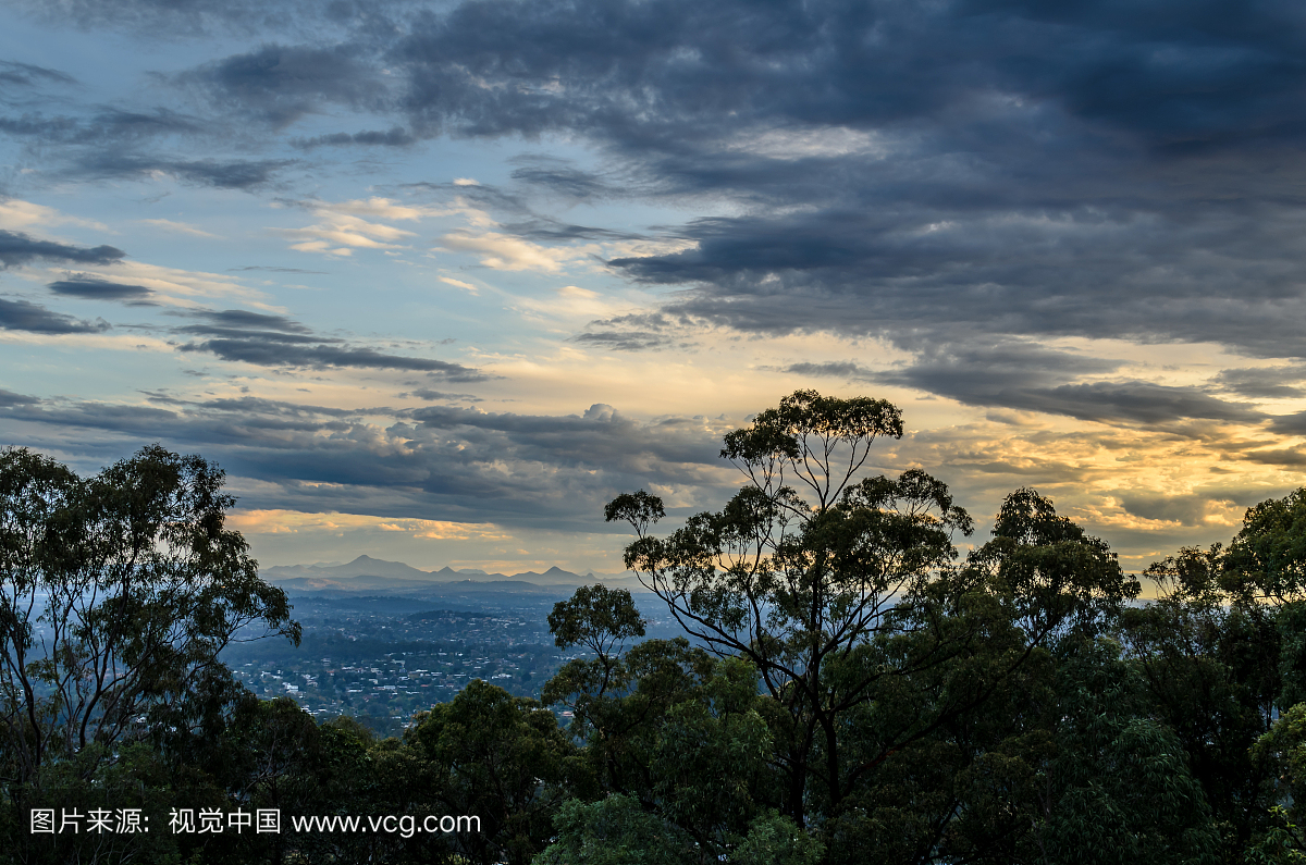 Sunset view Mount Coot-Tha
