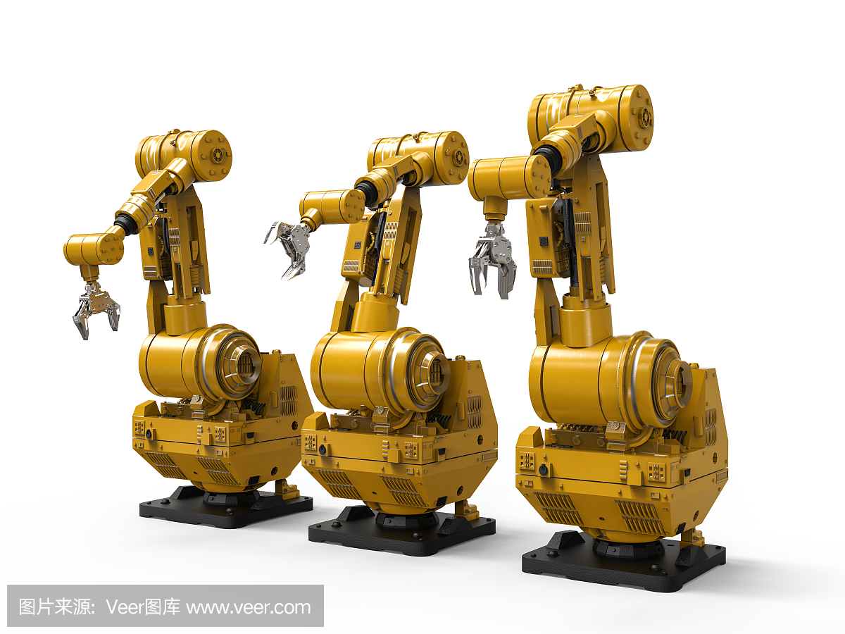 机械手,机器人手,生产线上的机器人,生产线机器