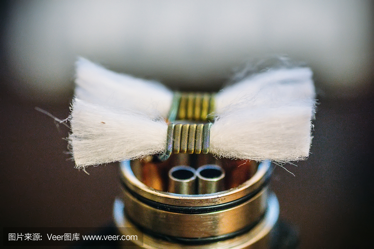 Vape RDA或电子香烟用于雾化线圈和棉花,可重