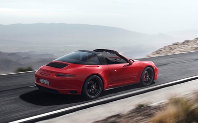 保时捷911gts红色炫酷跑车图片大全-176kb
