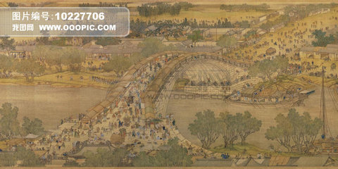 中国古代名画清明上河图高清原图psd图片下载-75kb