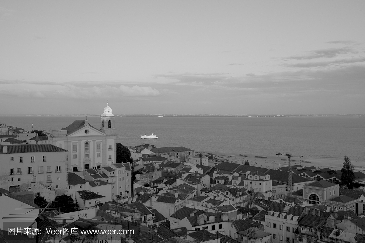 里斯本,葡萄牙首都,瓦,水平画幅