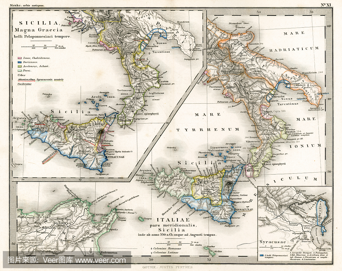 古意大利古代地图
