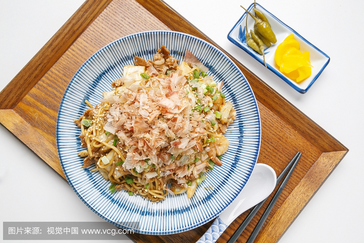 无人,荞麦面,日本食品,日式炒面