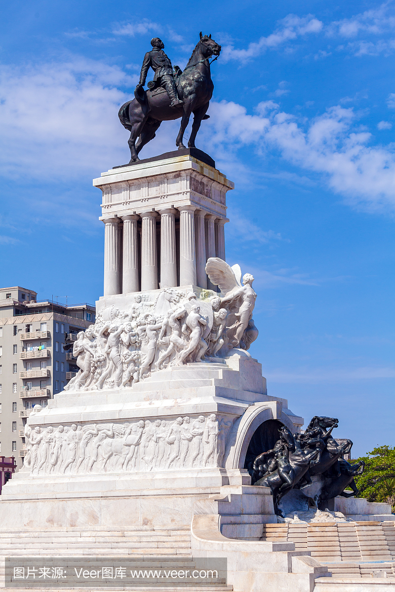 古巴哈瓦那,马克西莫戈麦斯将军雕像