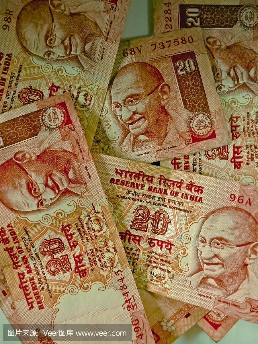 印度货币,20(二十)卢比钞票
