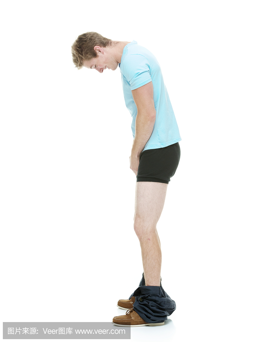 掉裤子,狼狈,难堪,裤子掉了