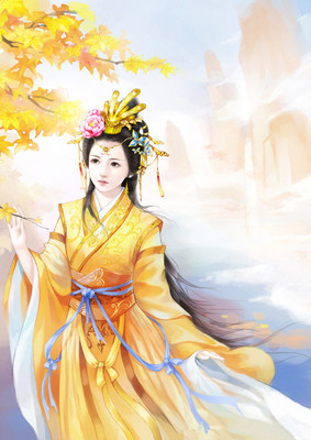 手绘古装美女堆糖网