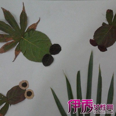 【儿童手工树叶贴画】【图】儿童手工树叶贴画图片