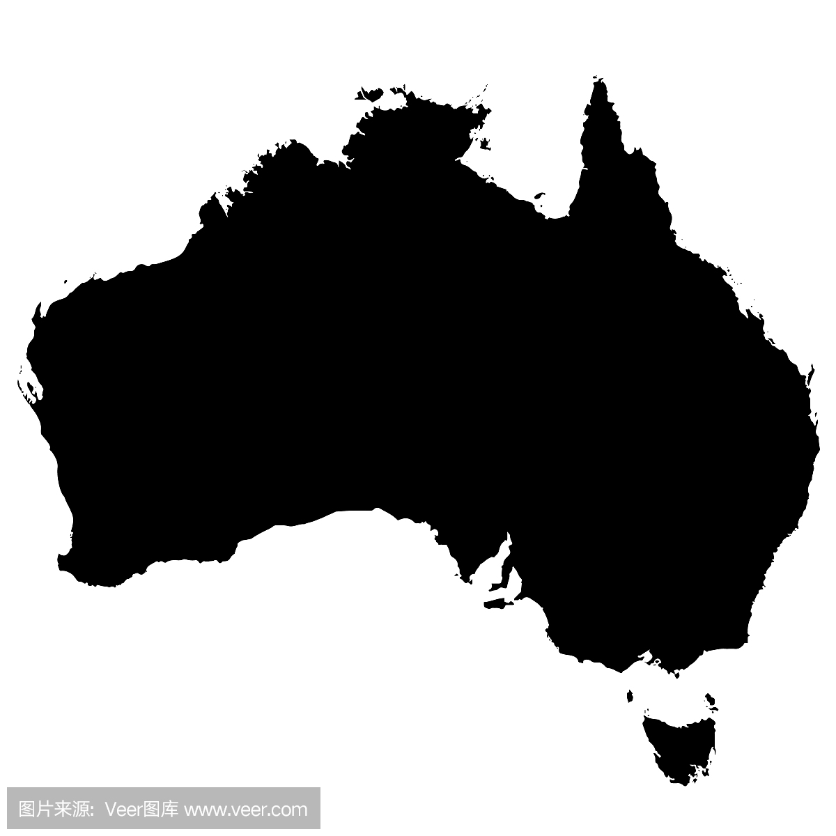 澳大利亚的详细地图