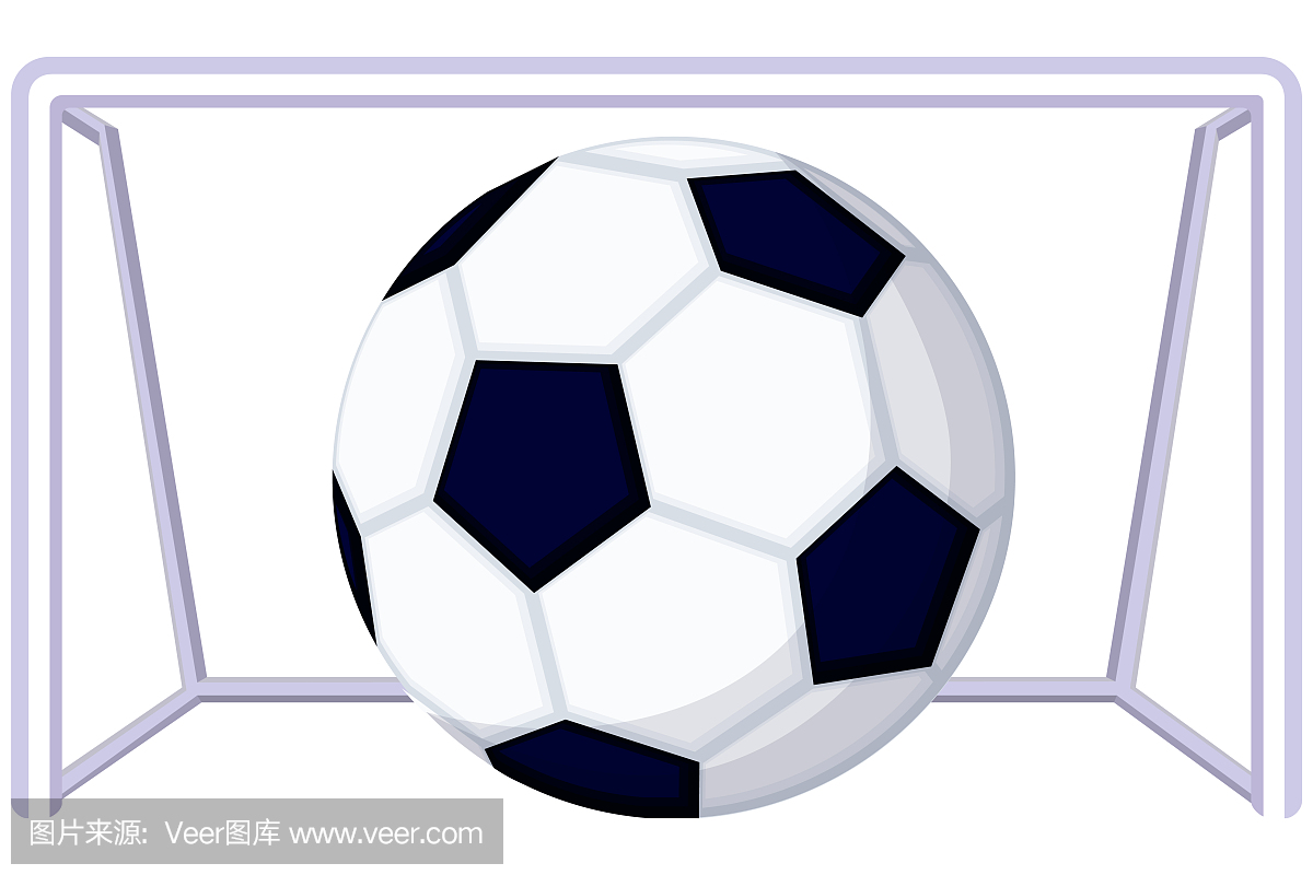 卡通足球足球游戏目标图标